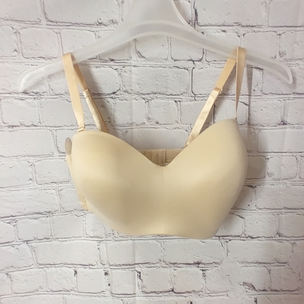 Wacoal Wire Free Strapless 36DD Beige Bra NWT